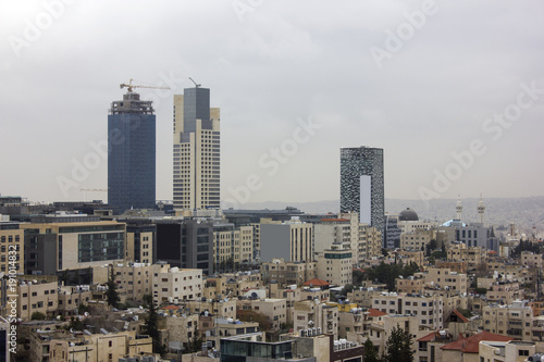 Cuadro en lienzo the new downtown of Amman abdali area - Jordan Amman city - View of modern build