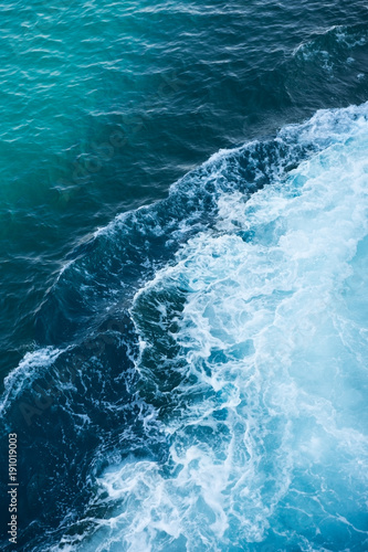 Sea waves created by offshore boats