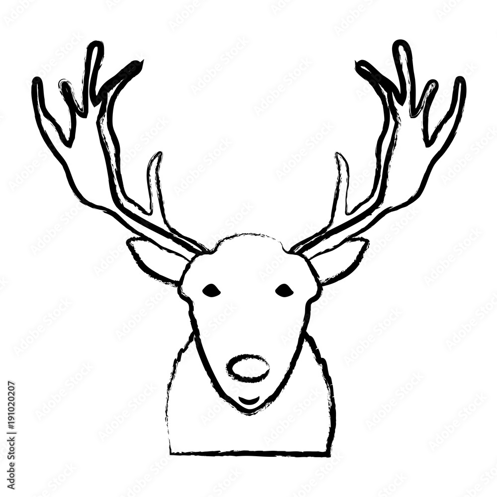 Fototapeta Cartoon deer icon image
