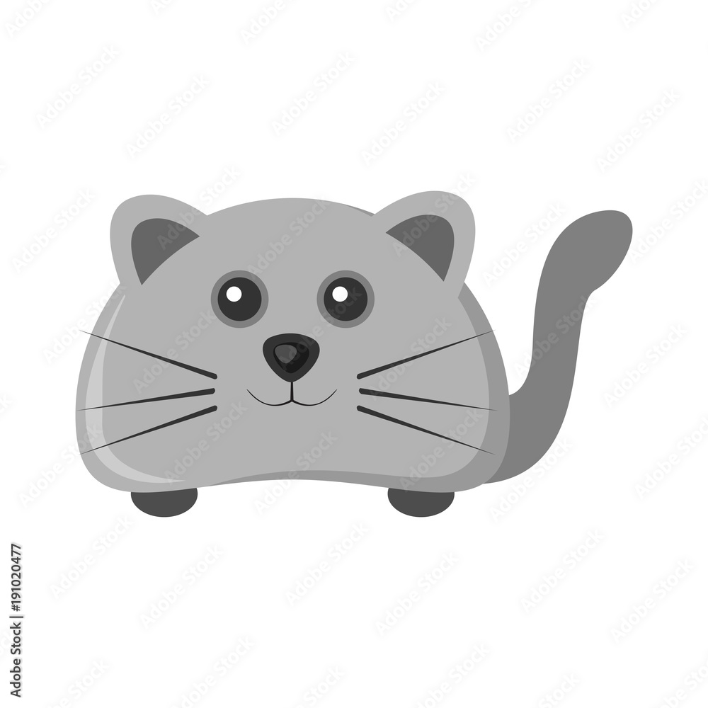 Naklejka premium Cute Mouse Character Animal Illustration