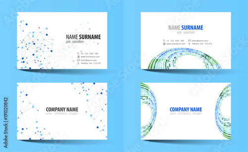 Creative double-sided business card template.