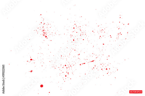 Grunge style Halloween red background with blood splats