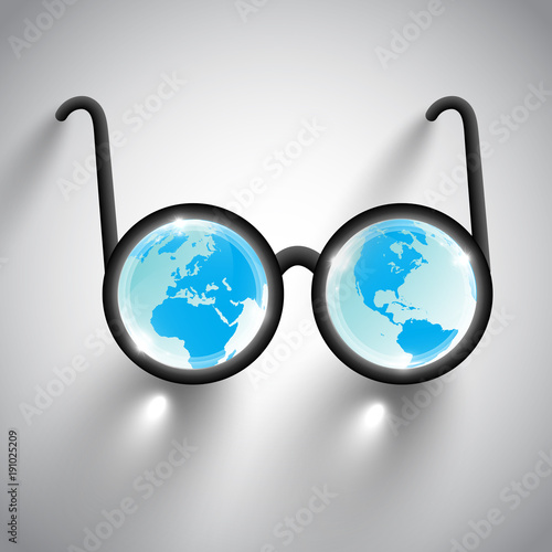 Vector Earth Eye glasses