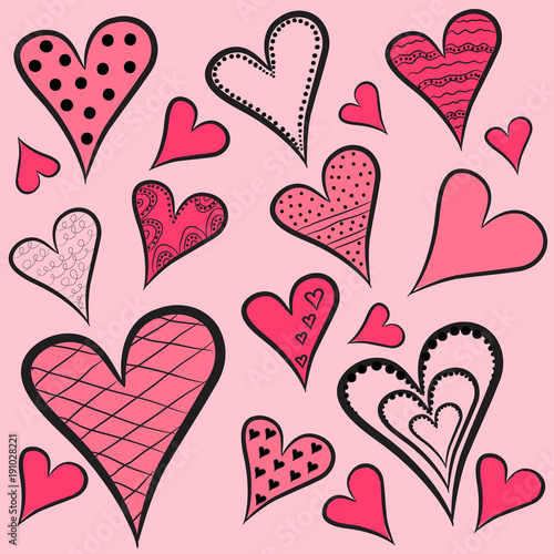 Hearts-pattern