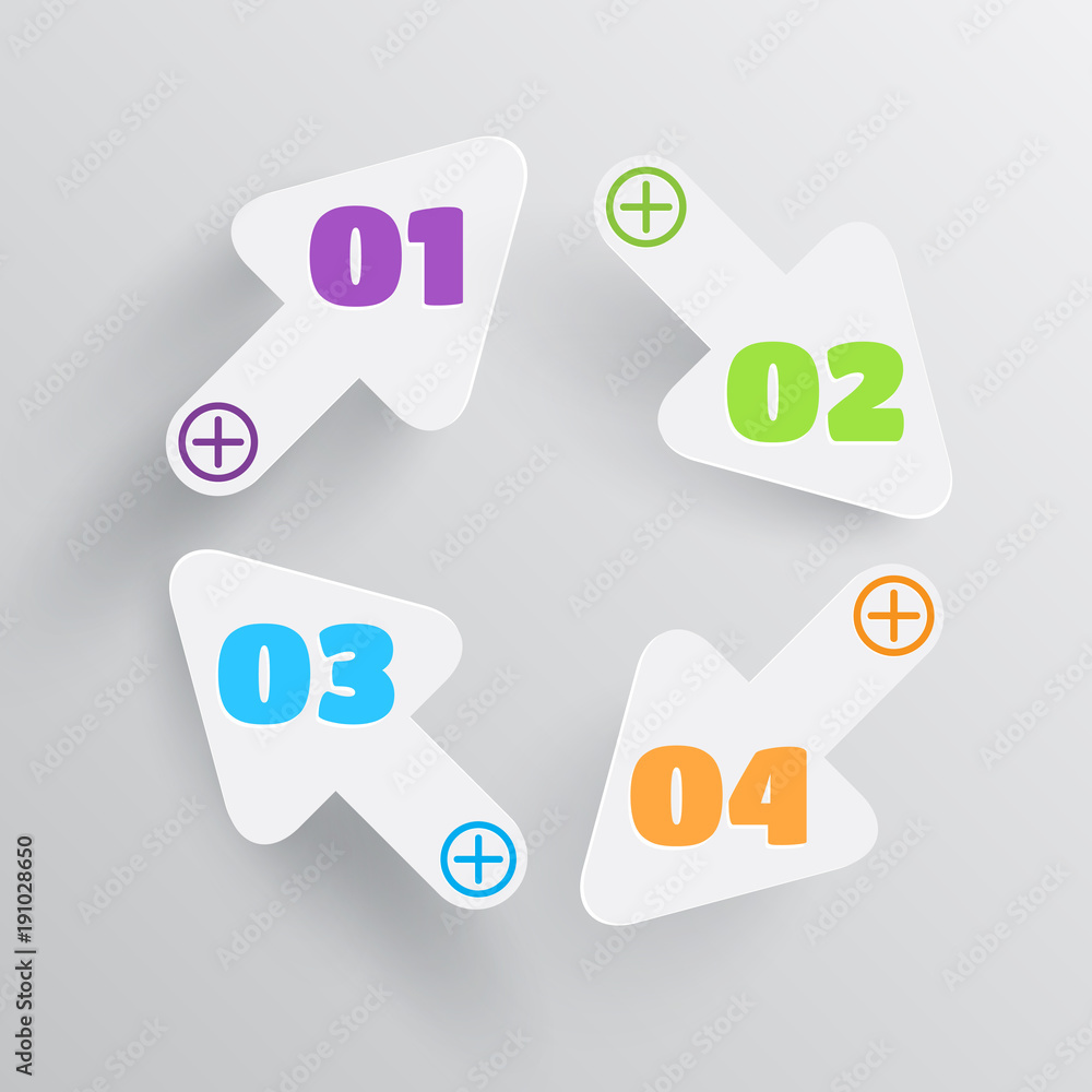 White arrows vector illustration White arrows vector illustration