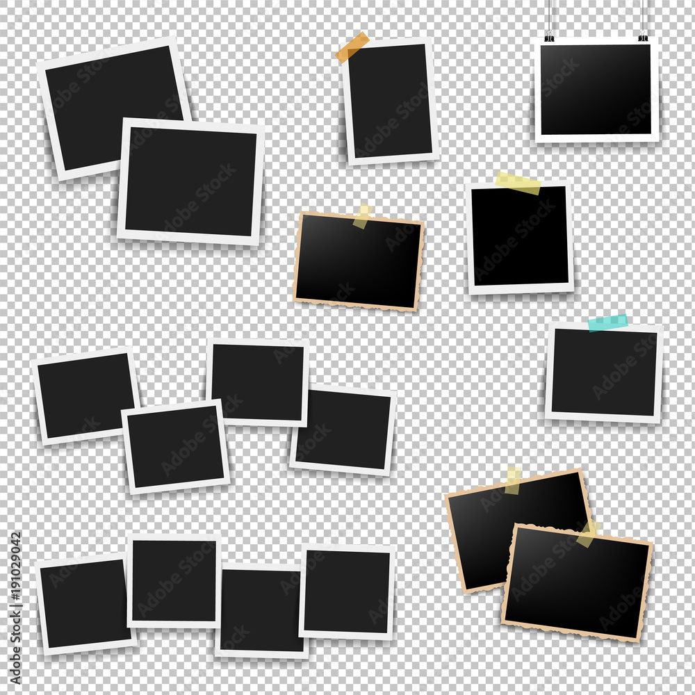 Photo Frame Big Set With Transparent Background Photo Frame Big Set With Transparent Background
