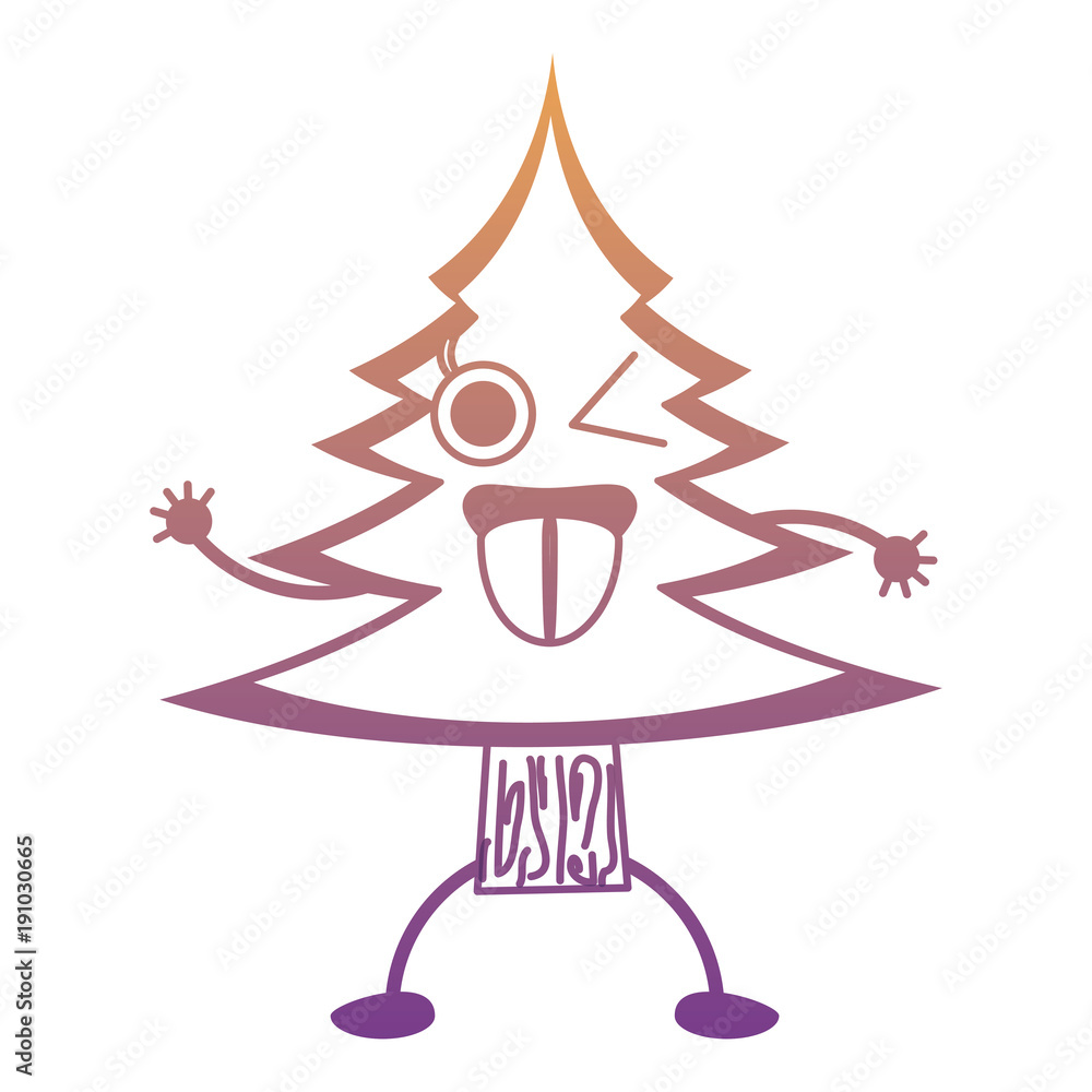 kawaii pine tree icon kawaii pine tree icon