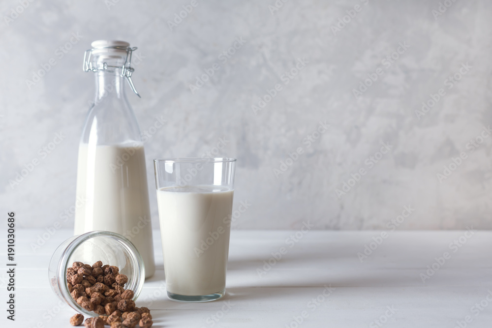 Fresh organic horchata drink prepared in Valensia, Spain