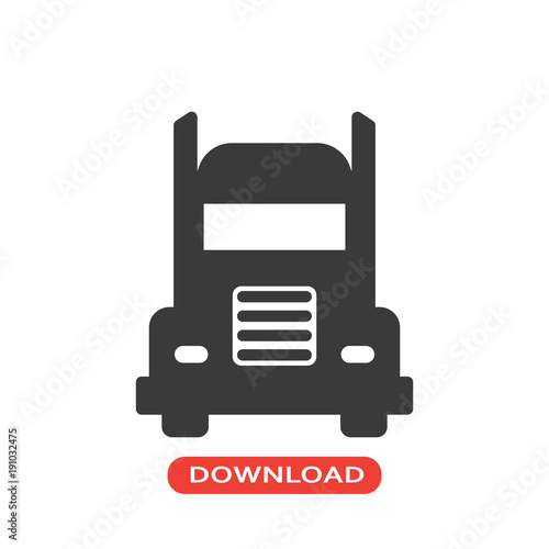 Frontal truck icon