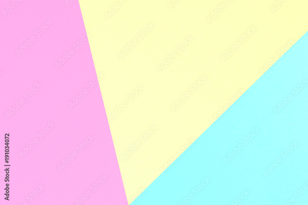 Abstract pastel coloured paper texture minimalism background. Minimal geometric shapes and lines in pastel colours.