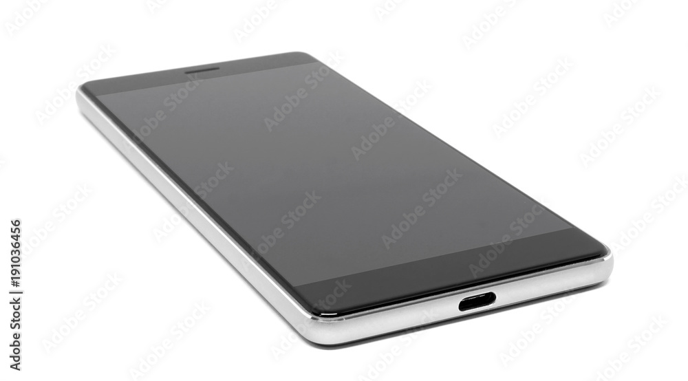 Mobile phone isolated on white background with Clipping path. Mobile phone isolated on white background with Clipping path.