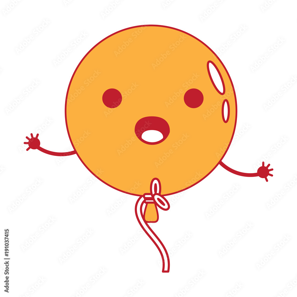 Obraz premium kawaii balloon icon