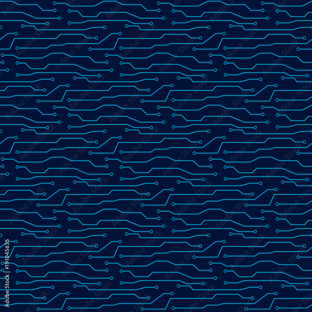  Seamless pattern of circuit board. Vector circuit board illustration background