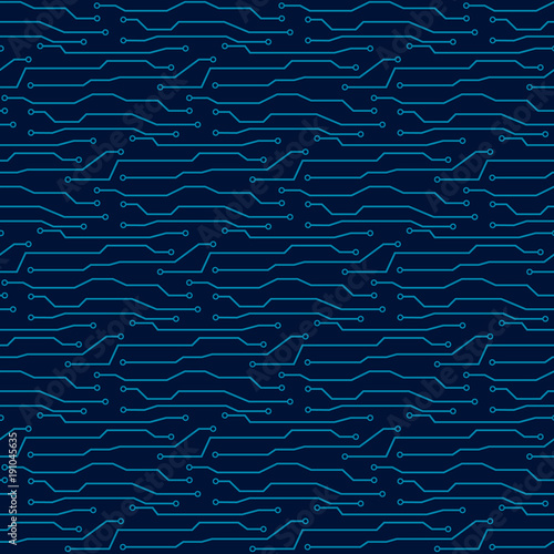  Seamless pattern of circuit board. Vector circuit board illustration background