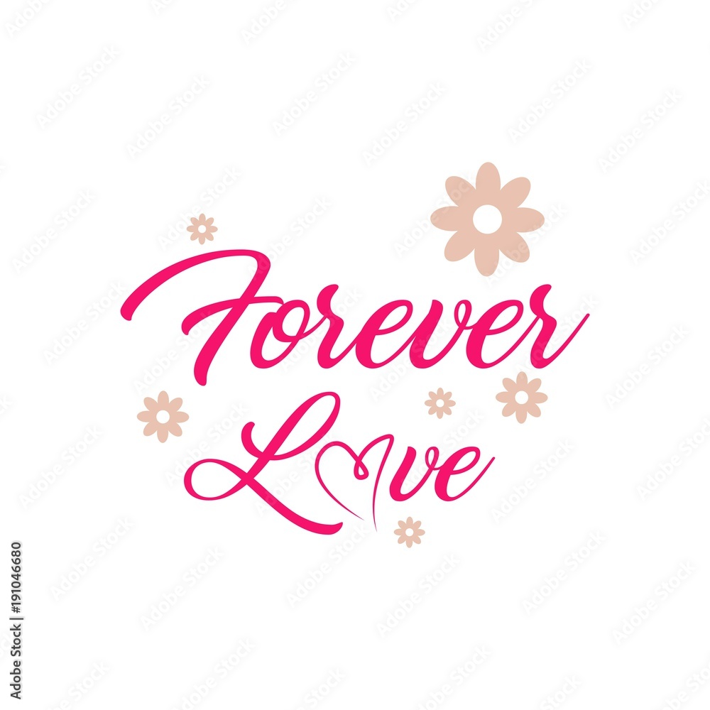 Forever Love Vector Template Design