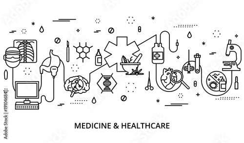 Concept of medicine and healthcare