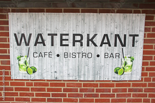 Schild Waterkant photo