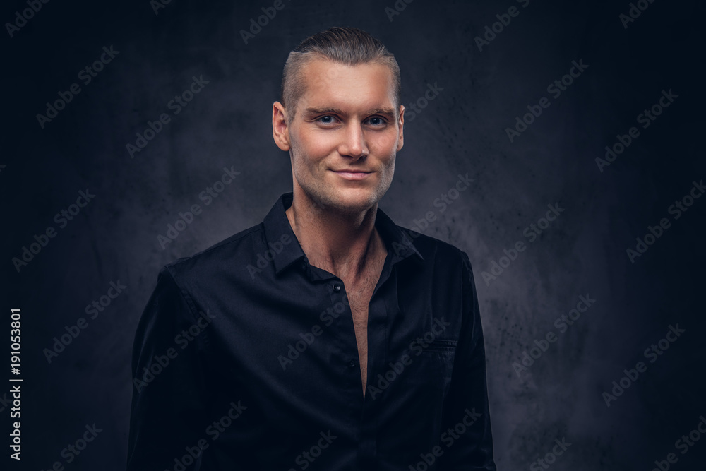 Fototapeta premium Studio portrait of a handsome man.