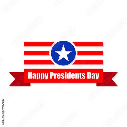 Presidents Day logo. Vector illustration