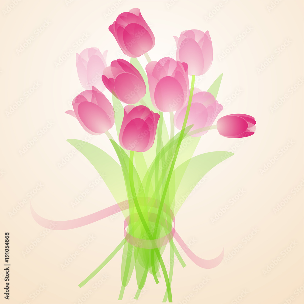 Spring fresh bouquet of tulips Spring fresh bouquet of tulips