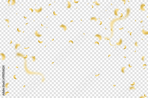 Konfetti sehr nah - gold