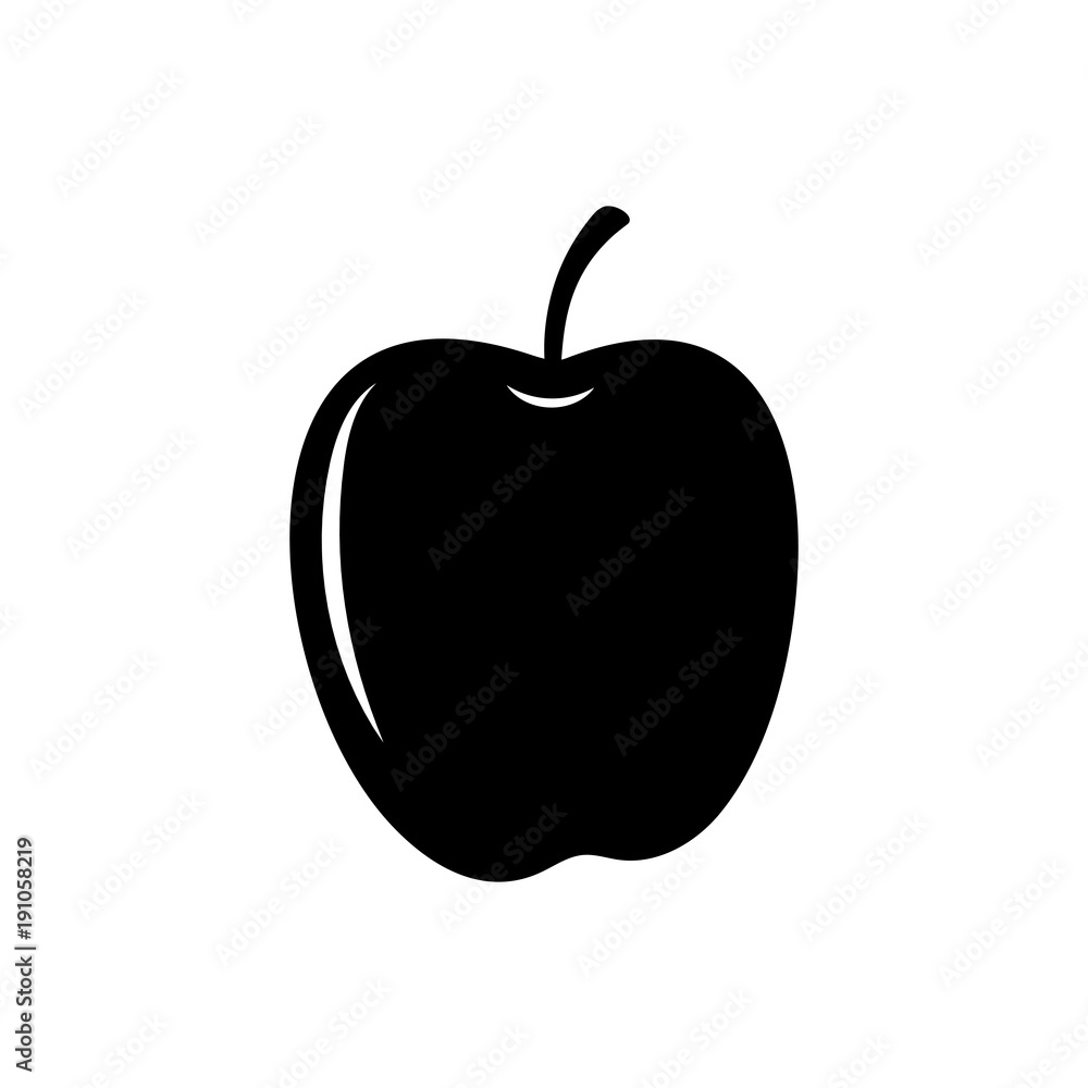 Fototapeta premium Apple icon vector illustration