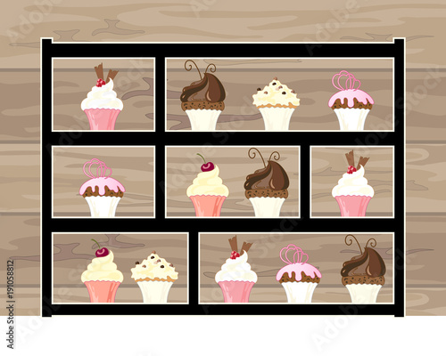 modern cake display