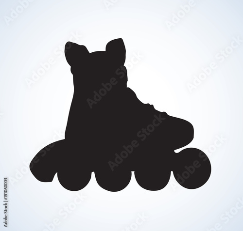 Roller Skate. Vector drawing