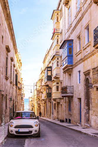 Fototapeta Naklejka Na Ścianę i Meble -  Colorful Valleta Malta Europe during vacations, old center of Valletta Malta 