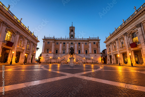 Photography Piazza del Campidoglio on Capitoline Hill ,Rome,Italy