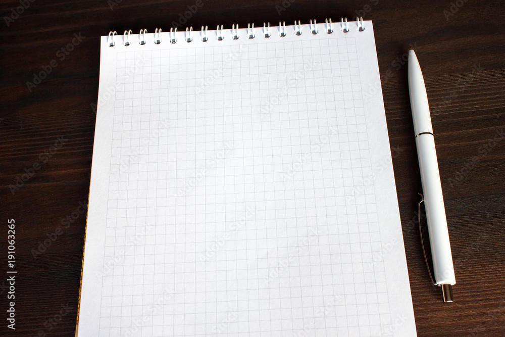 Spiral notebook with a pen Spiral notebook with a pen