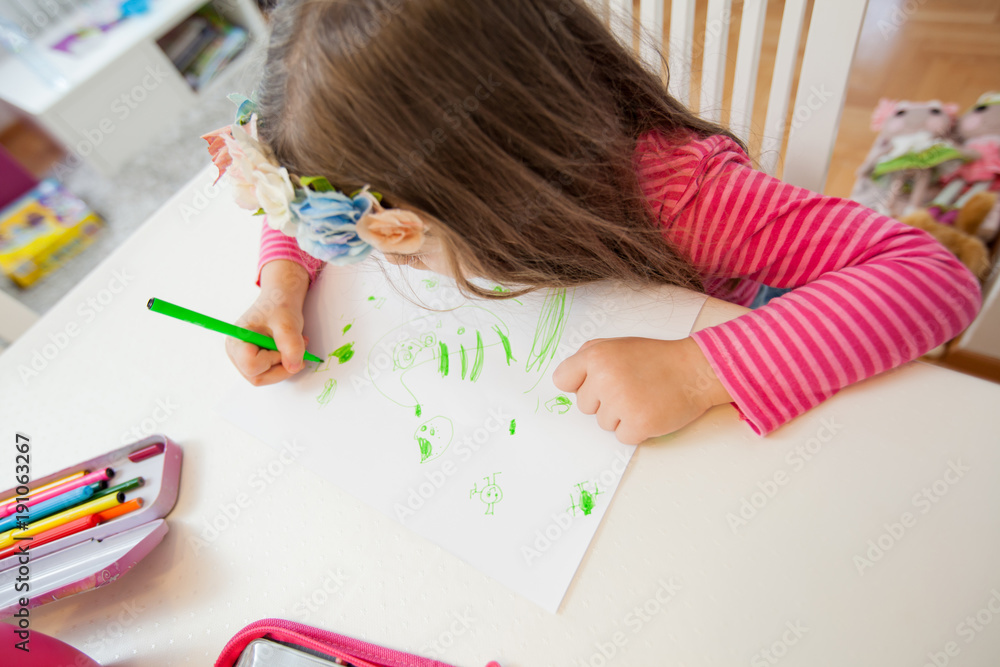 Creative Preschool Child Drawing Creative Preschool Child Drawing