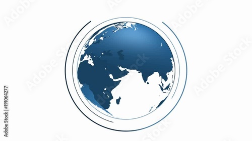earth intro globe animations heads up display footage