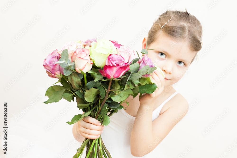 little ballerina with bouquet little ballerina with bouquet
