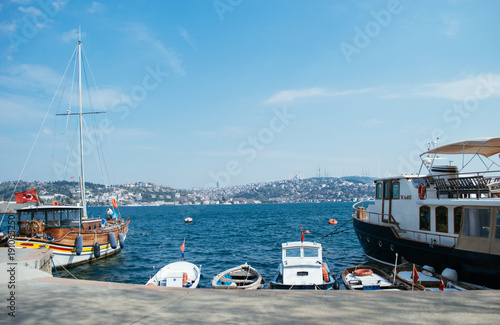 А view from the European part of Istanbul to the Asian