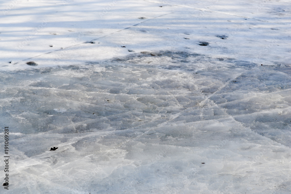 Cracked ice background
