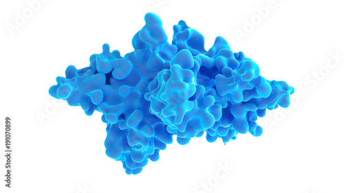 Isolated form of smoke background. 3d illustration, 3d rendering.