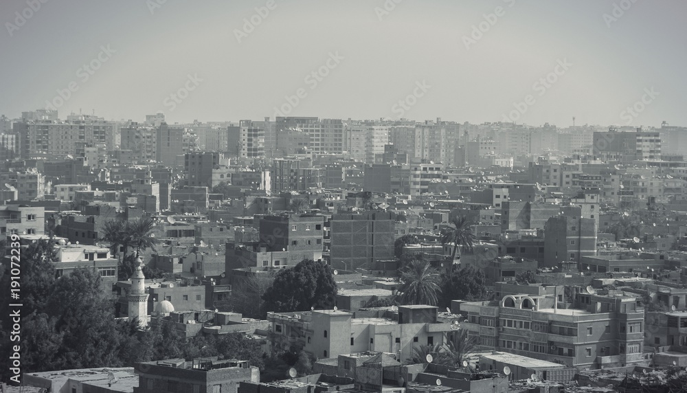 view of the poor city of Cairo view of the poor city of Cairo