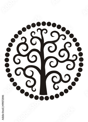 Photography Tree of life. Mandala.