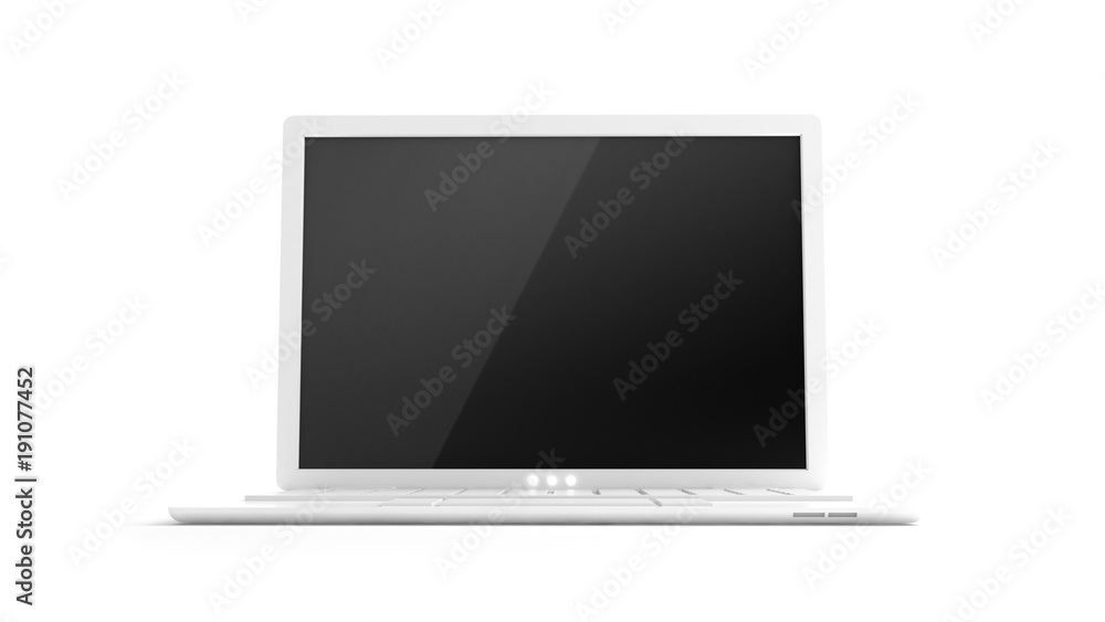 Stylish, modern, thin laptop. 3d illustration, 3d rendering. Stylish, modern, thin laptop. 3d illustration, 3d rendering.
