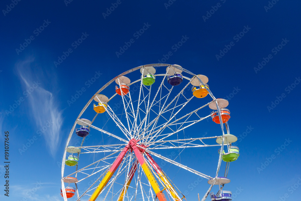 Ferris Wheel and Blue Sky