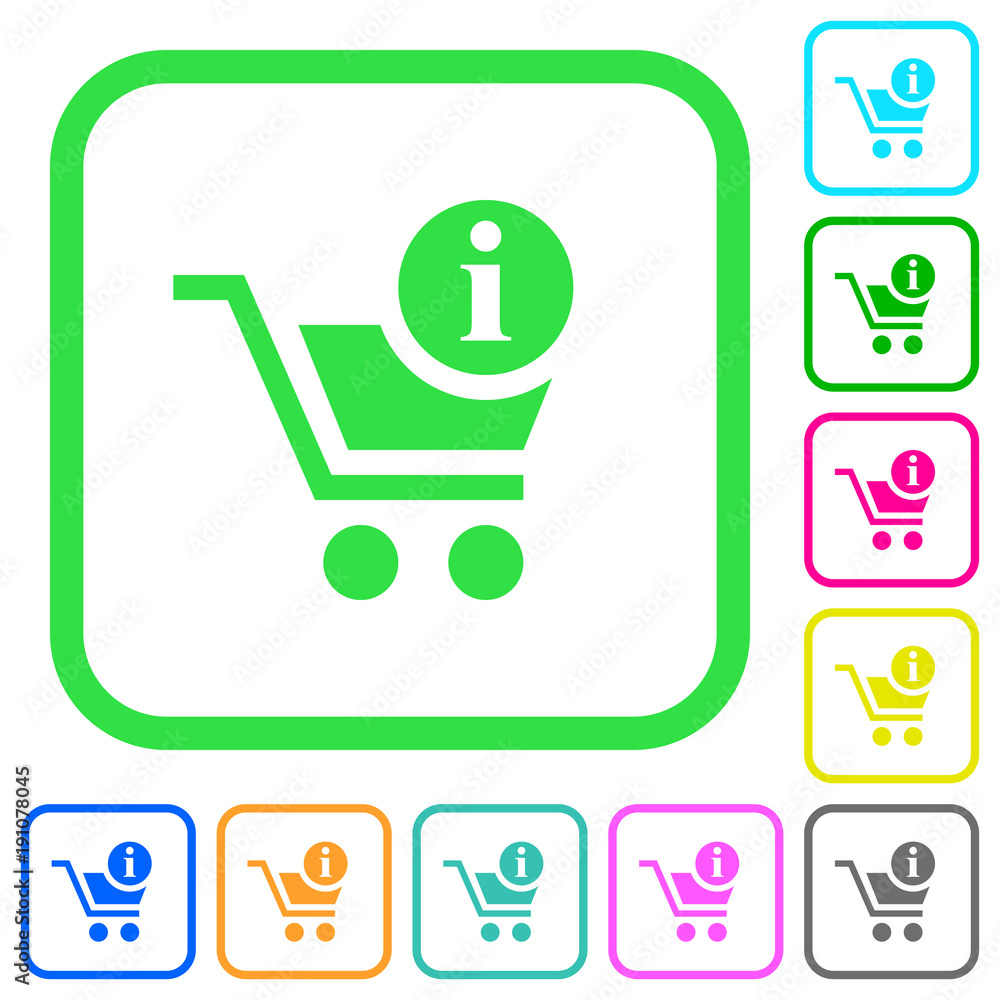 Cart item info vivid colored flat icons Cart item info vivid colored flat icons