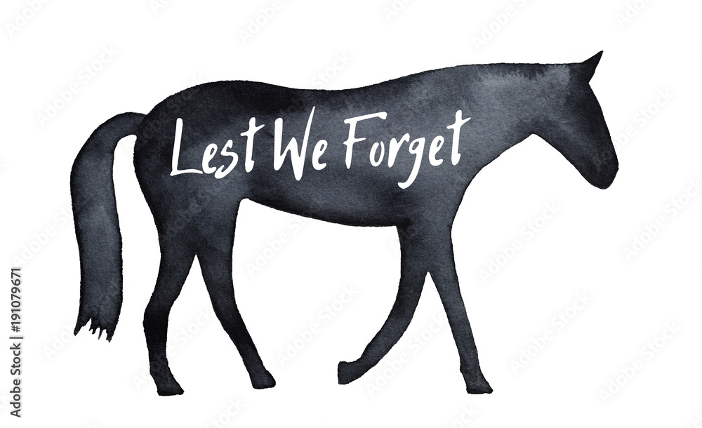 Horse silhouette with Horse silhouette with