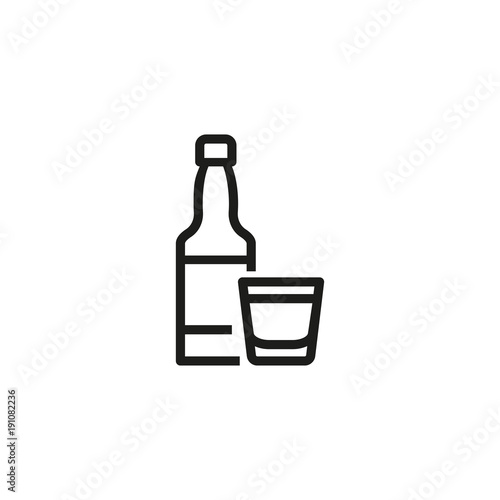 Alcoholic Beverage Line Icon
