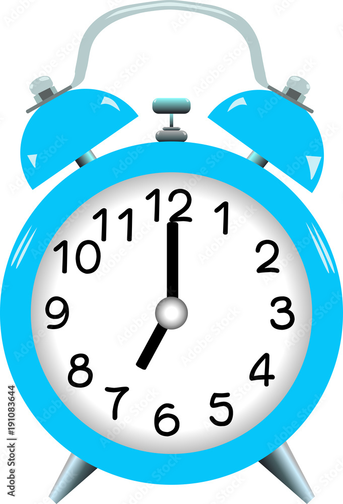 Alarm clock isolated on white background Alarm clock isolated on white background