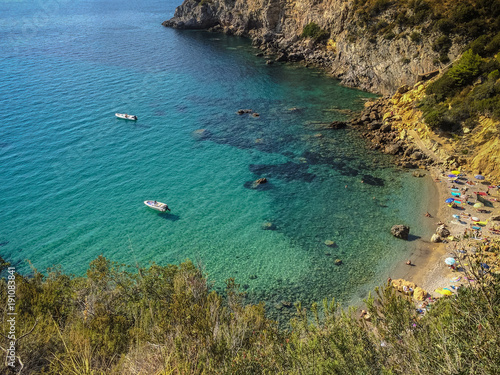 Cala del Gesso, una delle più belle spiaggie di Santo Stefano nell'Argentario, Toscana