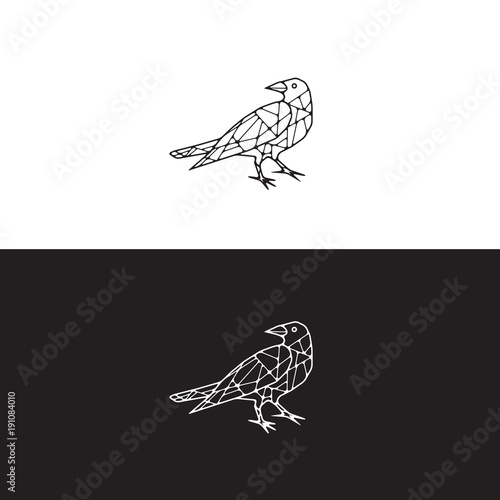 Abstract Raven Logo Idea