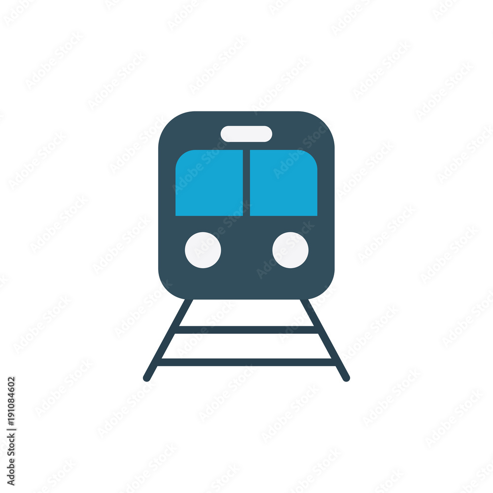 classic train icon on white background classic train icon on white background