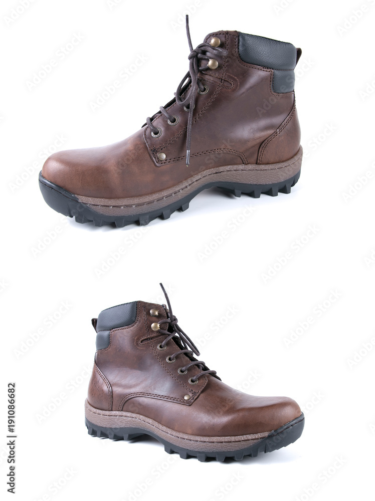 Group of shoes on white background, isolated product, comfortable footwear. Group of shoes on white background, isolated product, comfortable footwear.