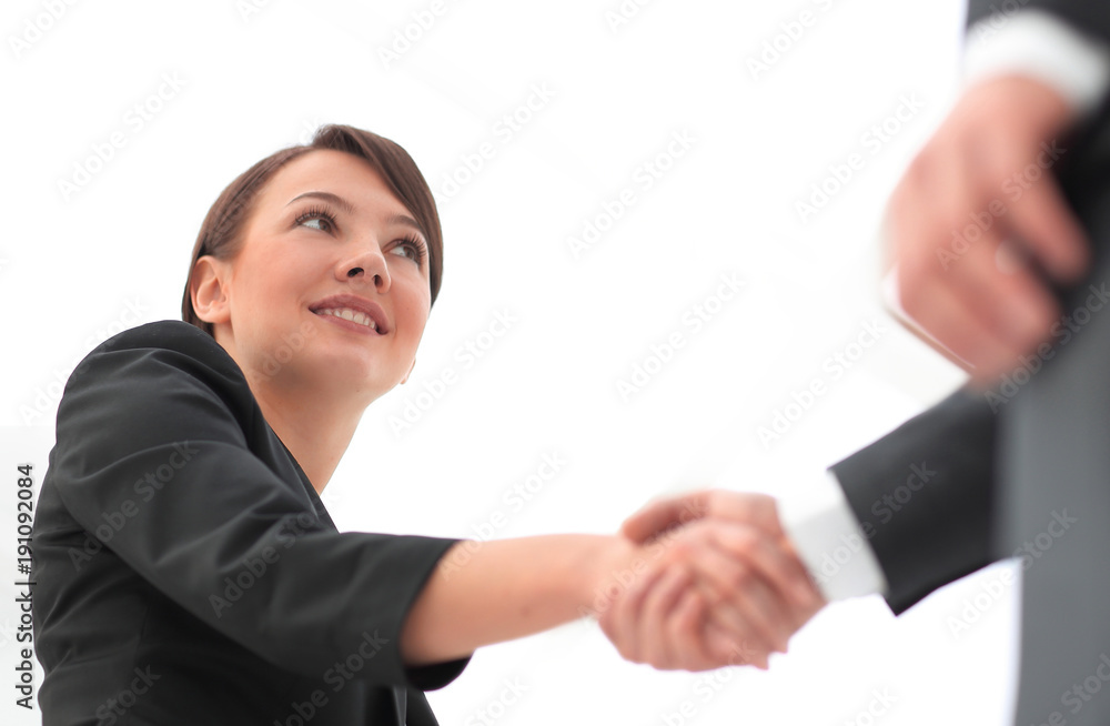 background image of business partners handshaking.close-up. background image of business partners handshaking.close-up.